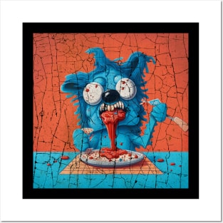 Horror Bluey Disguisting food Posters and Art